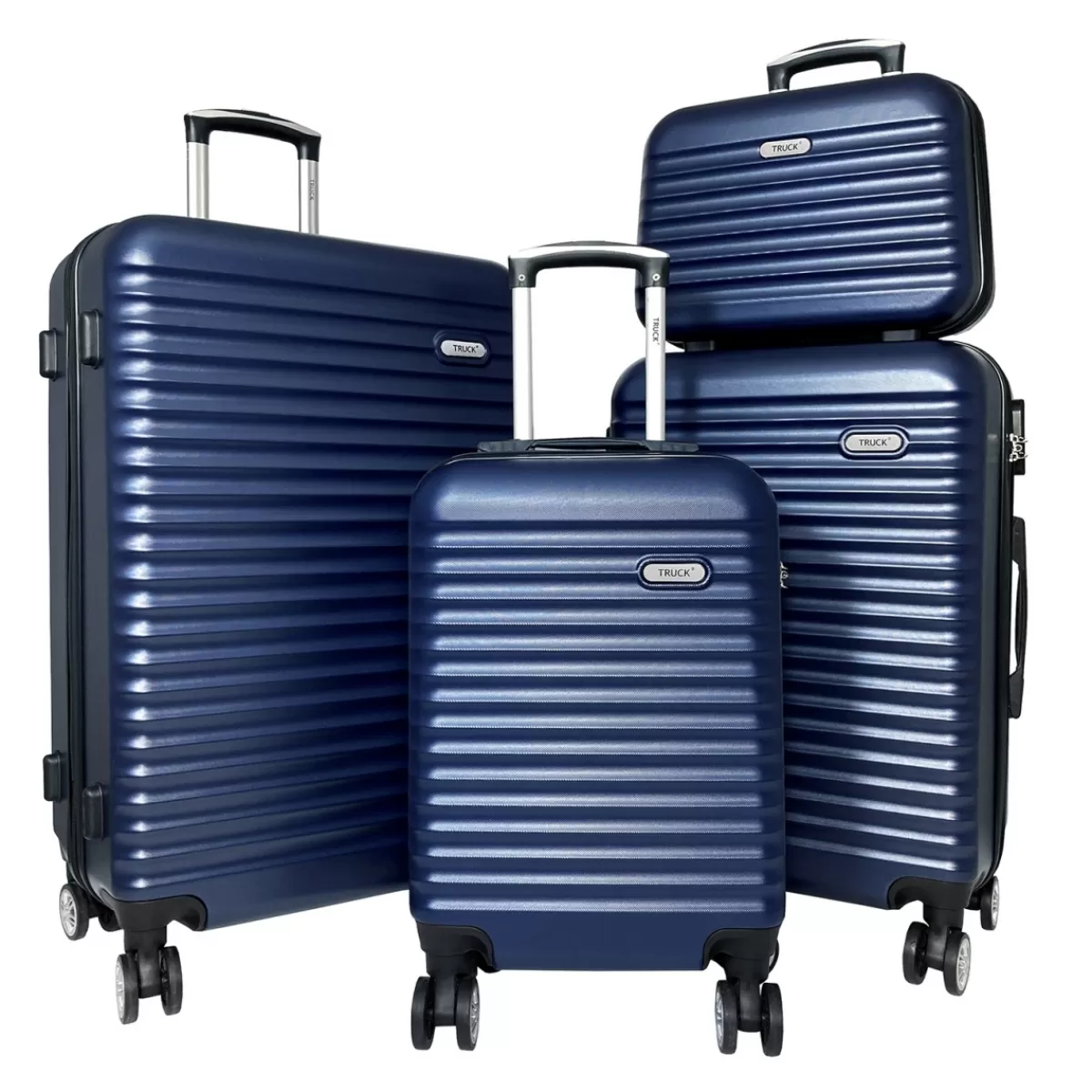 Lot 3 valises plus 1 vanity rigides ABS^Truck New