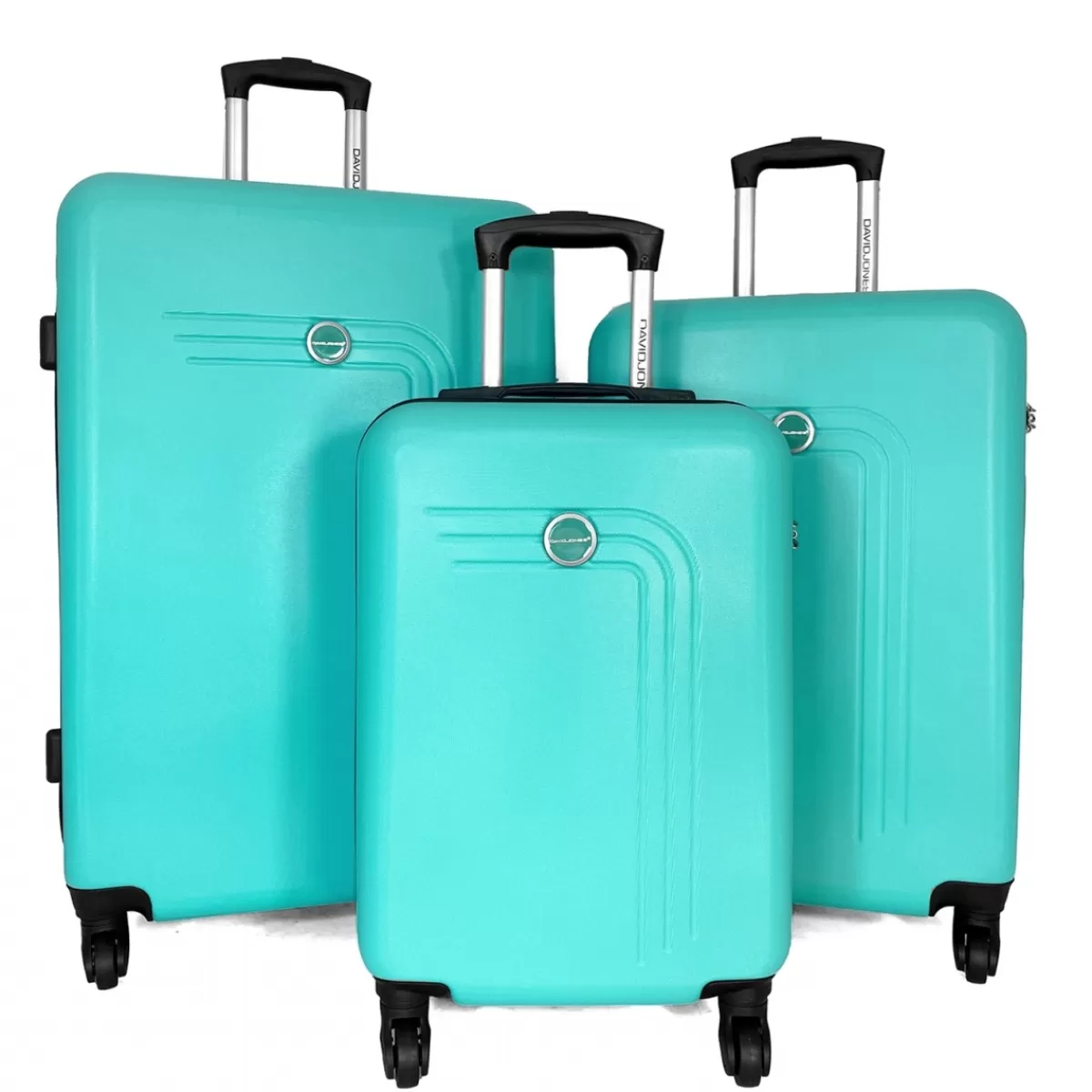 Lot 3 valises rigides dont 1 valise cabine ABS^David Jones Shop