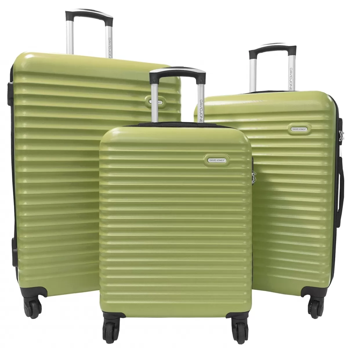 Lot 3 valises rigides dont 1 valise cabine ABS^David Jones Discount