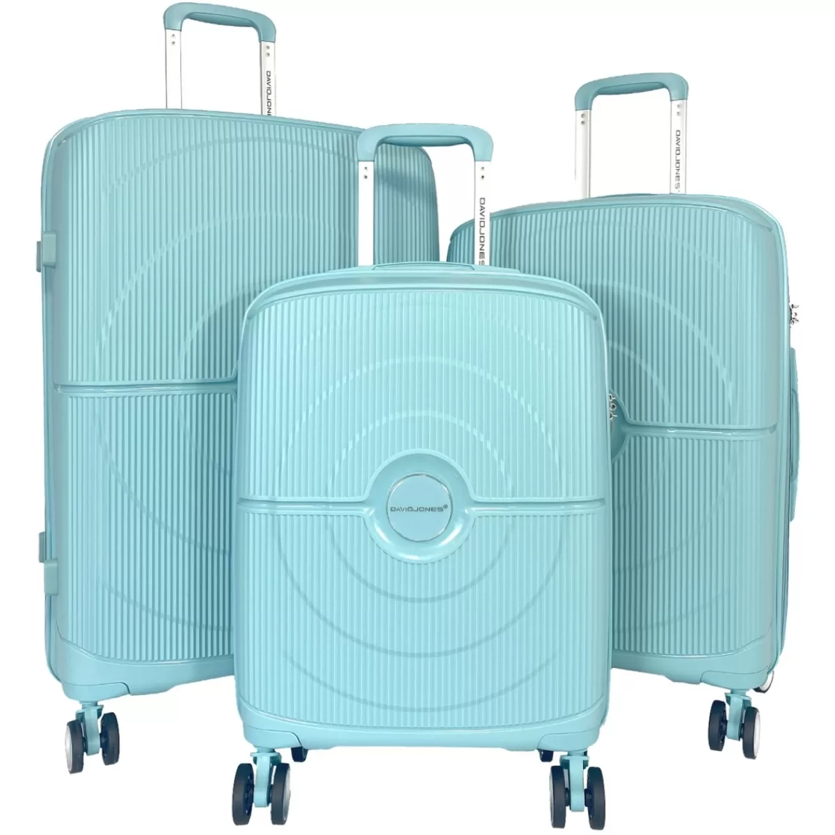 Lot 3 valises rigides dont 1 valise cabine TSA PETE^David Jones Cheap