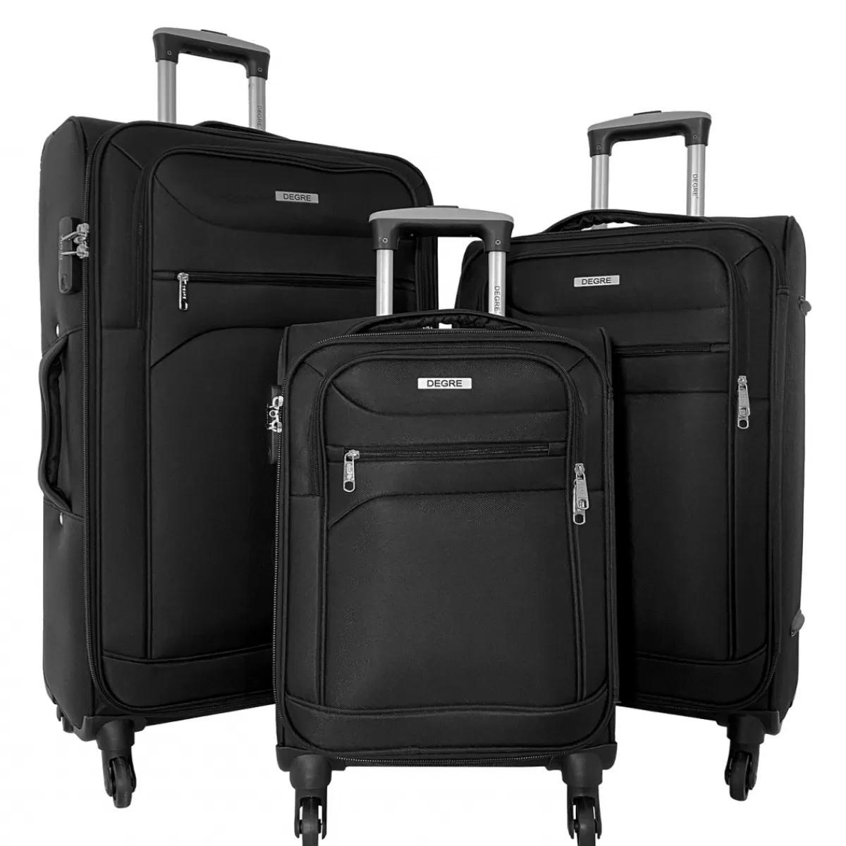 Lot 3 valises souples dont 1 valise cabine^Degré New