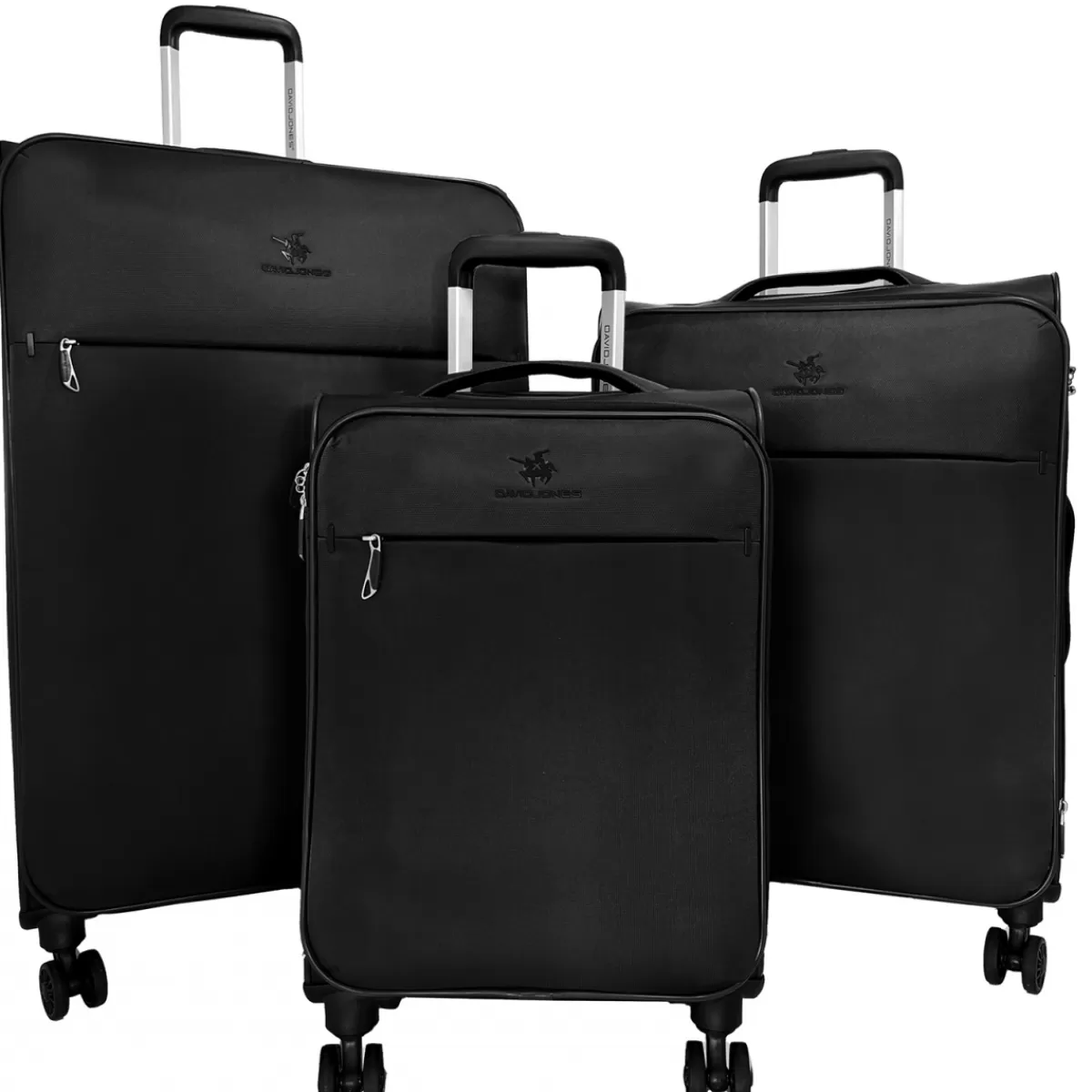 Lot de 3 valises dont 1 cabine souples extensibles^David Jones Sale