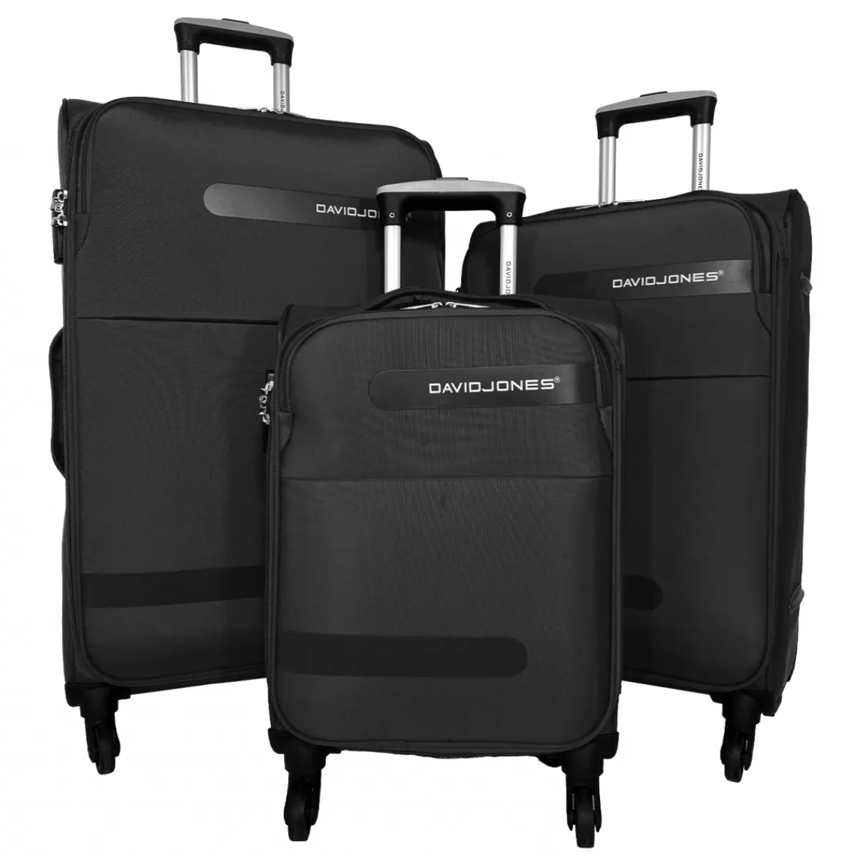 Lot de 3 valises dont 1 valise cabine souples^David Jones Cheap