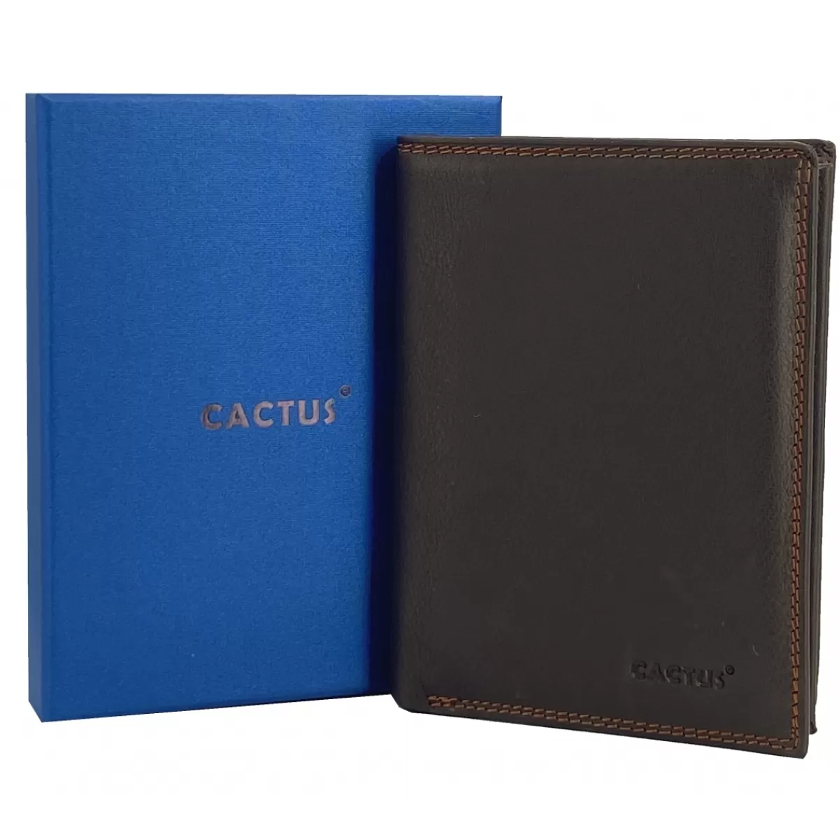 Portefeuille cuir de vachette anti-RFID^Cactus Best