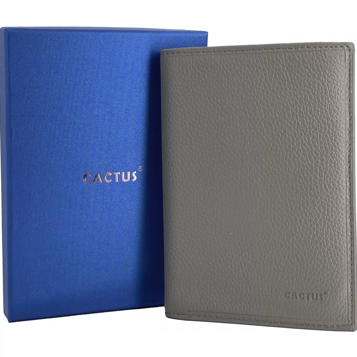 Portefeuille cuir de vachette anti-RFID^Cactus Cheap
