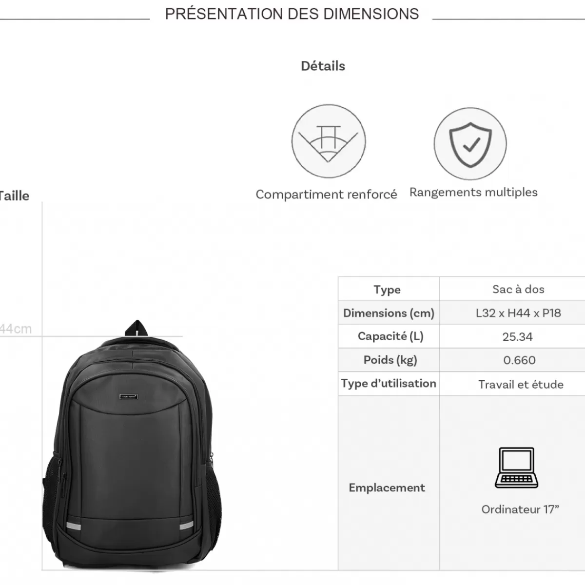 Sac à dos porte-ordinateur 17"^David Jones Sale