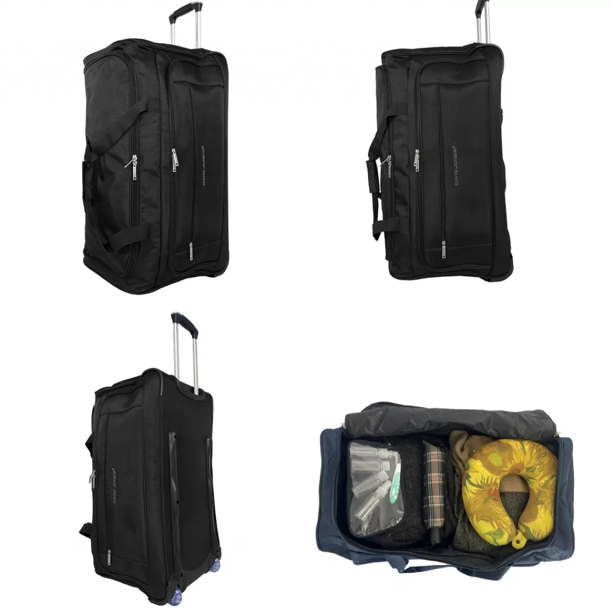 Sac de voyage avec roulettes 83L polyester taille L 70cm^David Jones Best