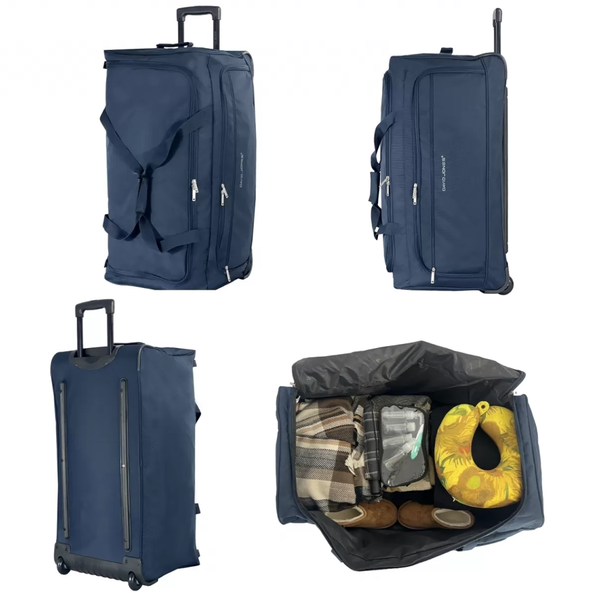 Sac de voyage avec roulettes 98L polyester taille L 76cm^David Jones Sale