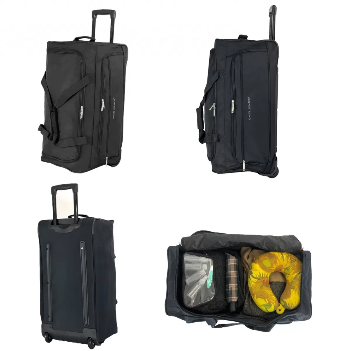 Sac de voyage avec roulettes 61L polyester taille M 66cm^David Jones Sale