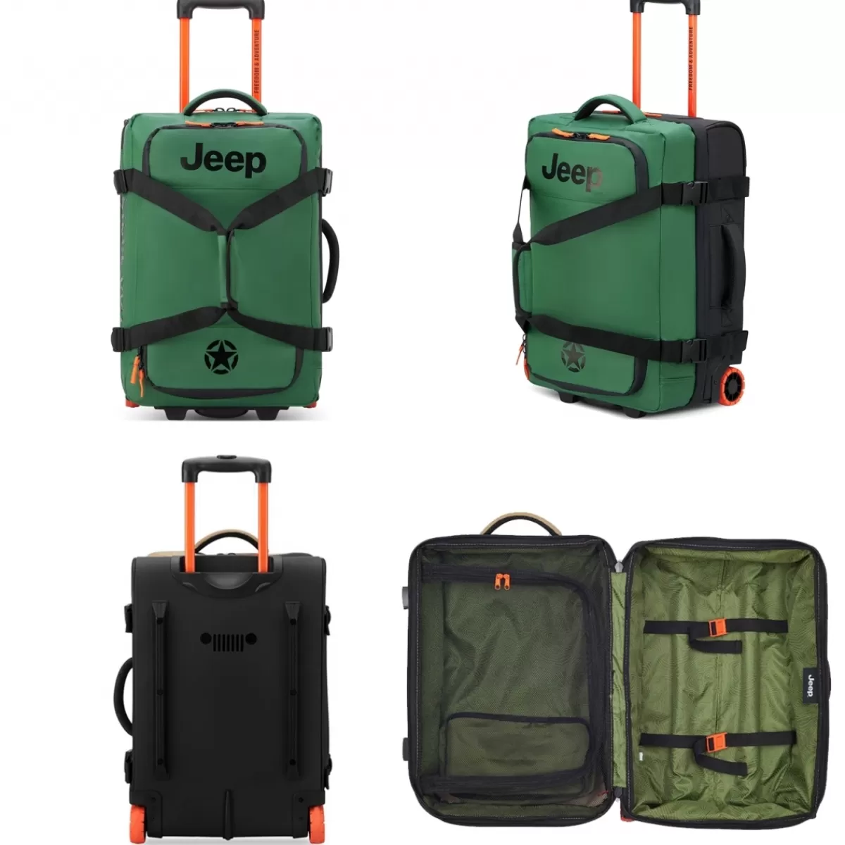 Sac de voyage cabine avec roulettes 41L JS005A polyester taille S 55cm^Jeep Fashion