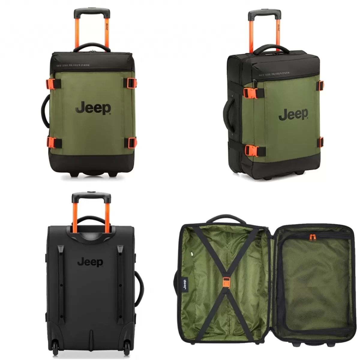 Sac de voyage cabine avec roulettes 37L JS007C polyester taille S 55cm^Jeep Fashion