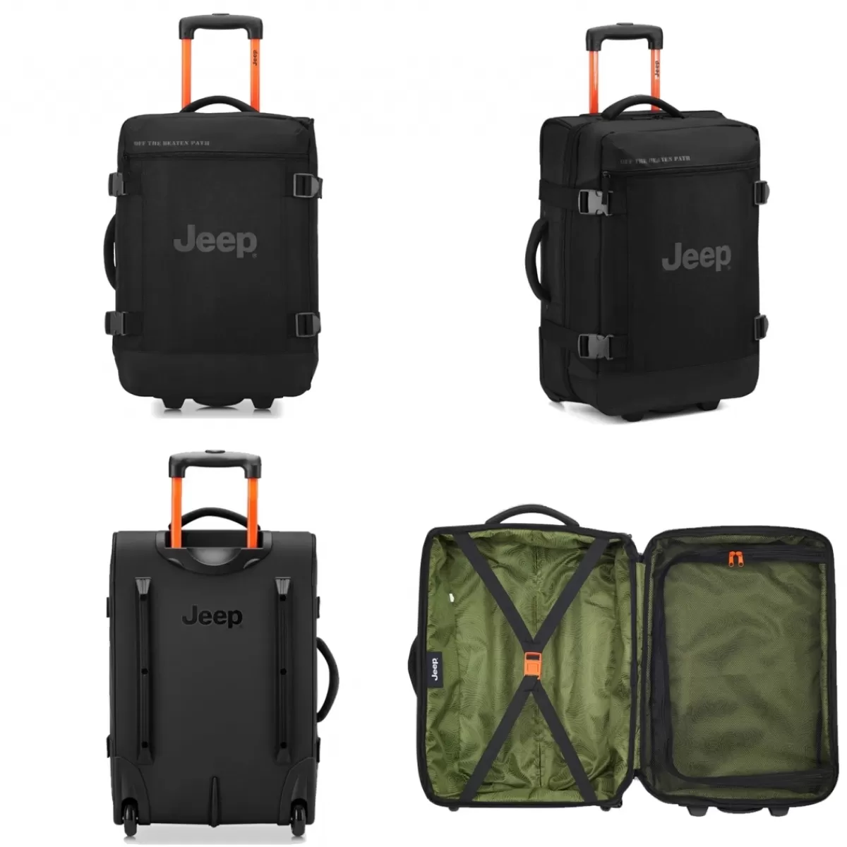 Sac de voyage cabine avec roulettes 37L JS007C polyester taille S 55cm^Jeep Fashion
